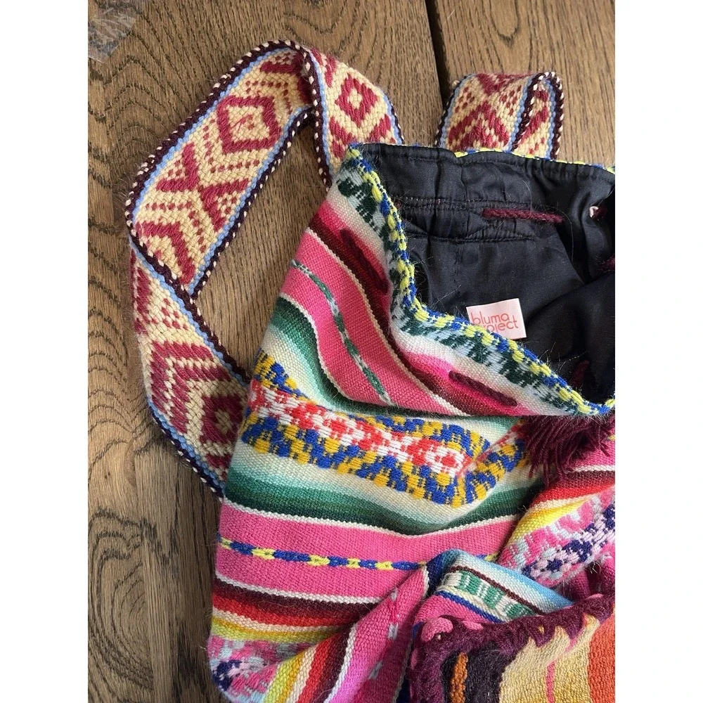 Bluma Project Backpack Women's Peru Drawstring‎ Bag Spring Statement